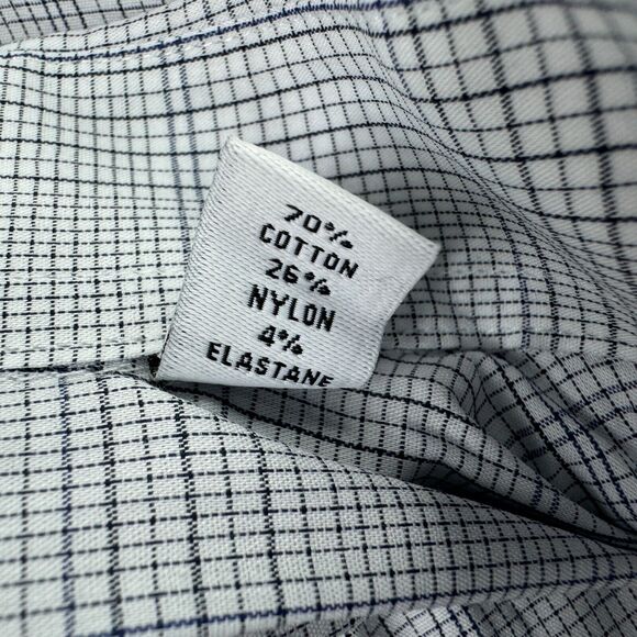 Calvin Klein Mens Extra Slim Fit Untucked Length Button Down Shirt Blue XL - Picture 4 of 4